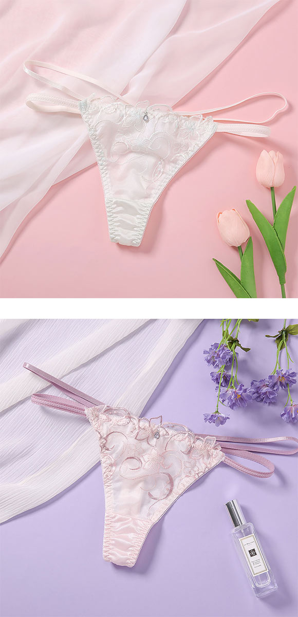 ココランジェ フローティングフラワーシャイン Tバック ショーツ ストリング COCO Linge