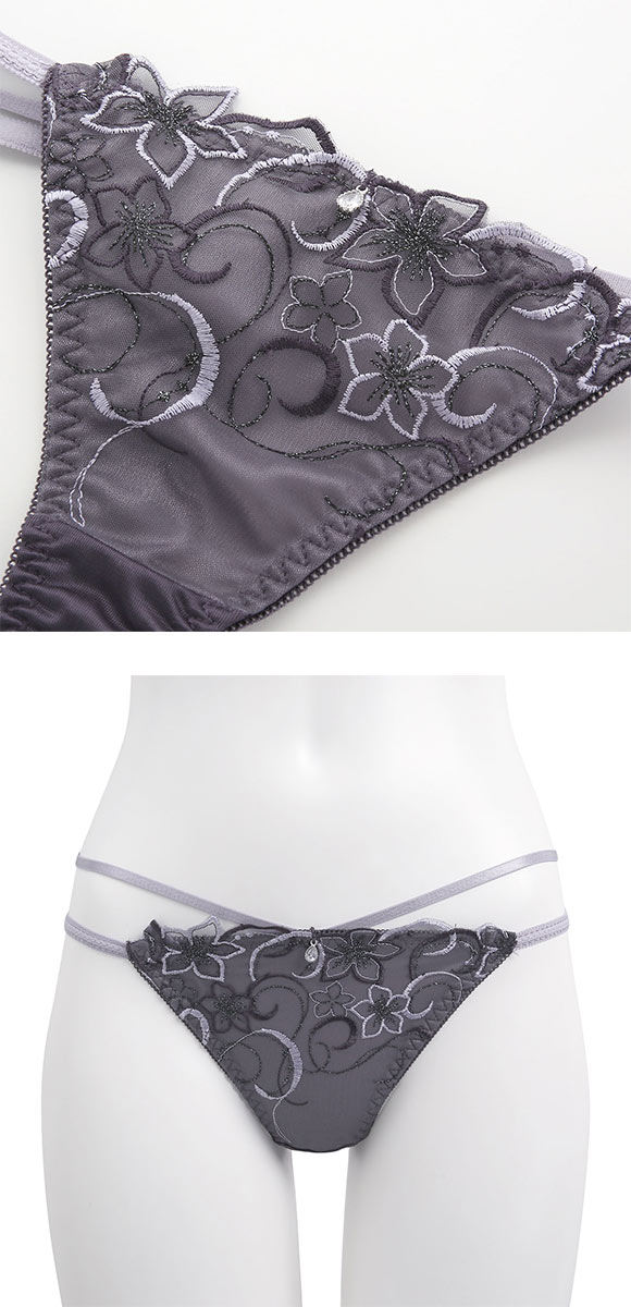 ココランジェ フローティングフラワーシャイン Tバック ショーツ ストリング COCO Linge