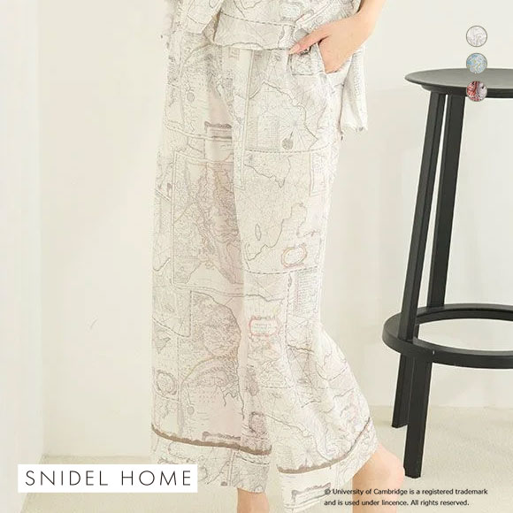 スナイデルホーム UnivofCambridge ロングパンツ パジャマ ルームウェア SNIDEL HOME ケンブリッジ大学